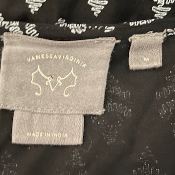 Vanessa Virginia Anthropologie Medium Embroidered Button Front 3/4 Sleev… - Picture 6 of 8